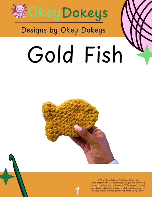 Crochet Fish Shaped Cracker Pattern Only