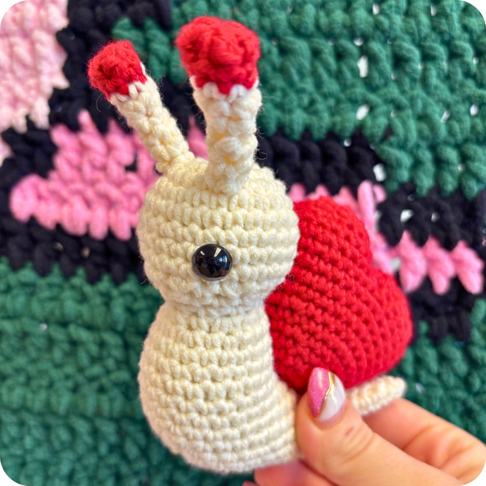 Crochet Heart Snail Pattern