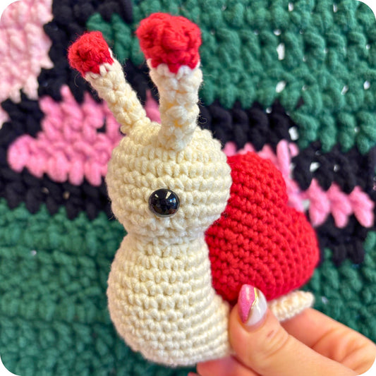 Crochet Heart Snail Pattern Only