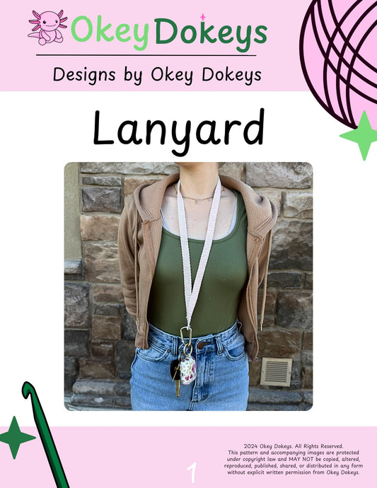 Crochet Lanyard Pattern Only