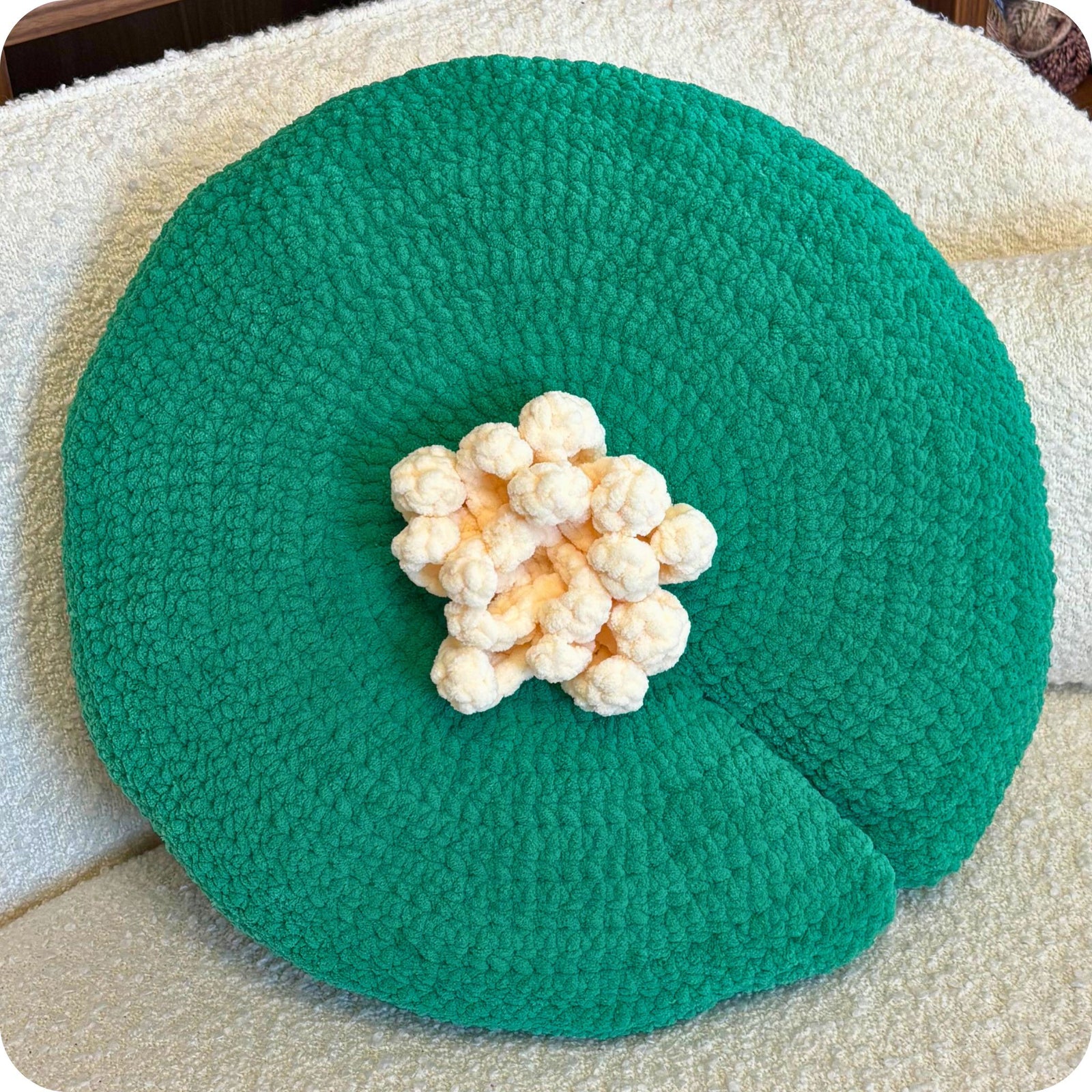 Crochet Lilypad Pillow Pattern