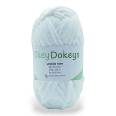 Super Bulky Chenille Yarn #6, 100g Velvet Soft No-Fray Yarn for Crocheting, 50+ Colors