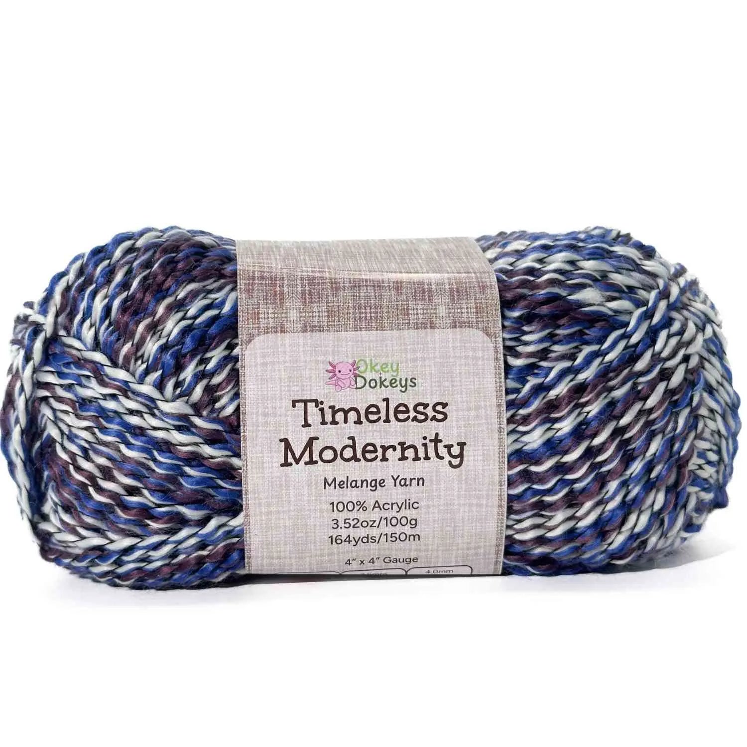 Timeless Modernity Sweater Like Acrylic Melange Yarn, 100g Light Weight
