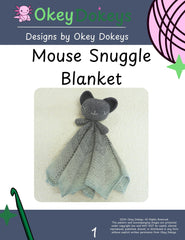 Crochet Mouse Snuggle Blanket Pattern Only
