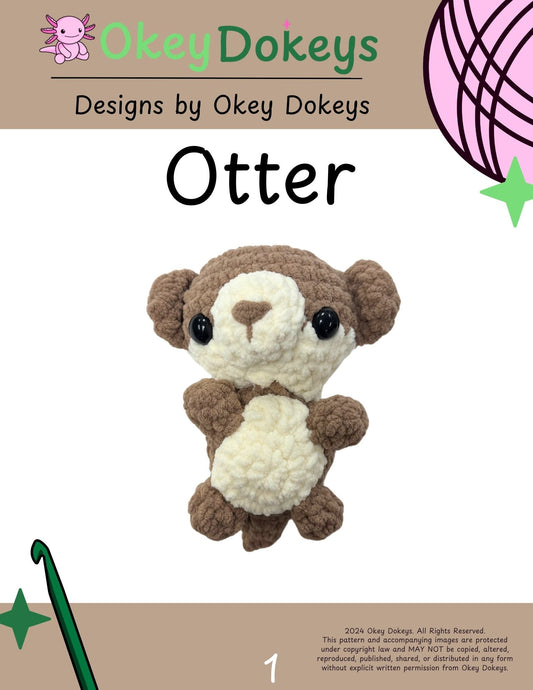 Crochet Otter Pattern Only
