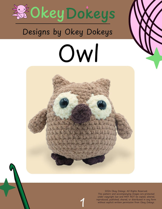 Crochet Owl Pattern Only