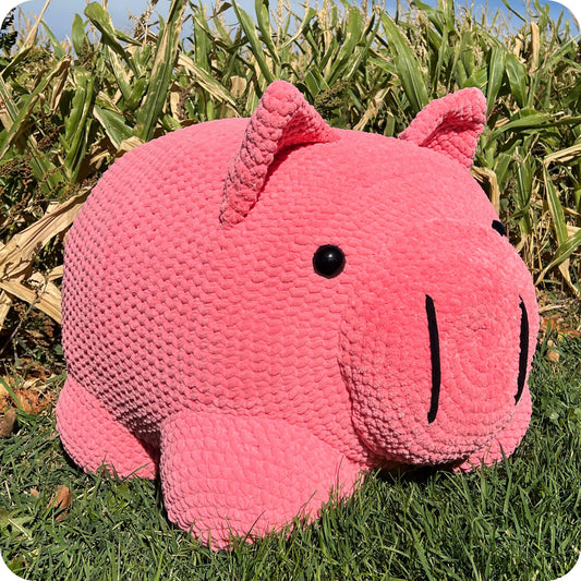 Crochet Jumbo Pig Pattern Only