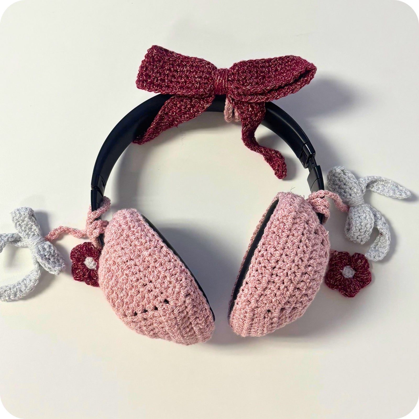 Crochet Coquette Headphone Accessories Pattern