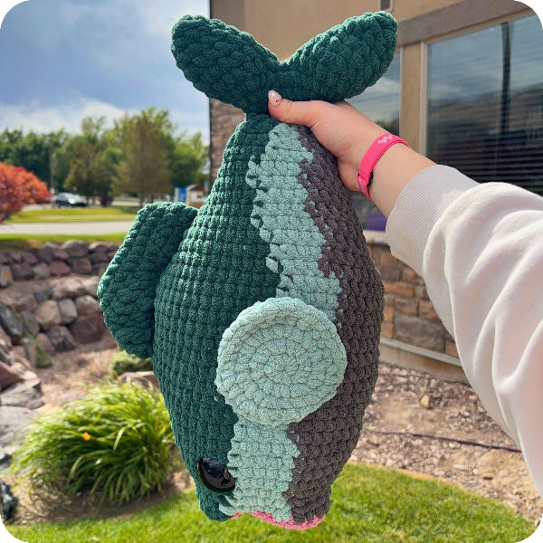 Jumbo yarn crocheted Fish