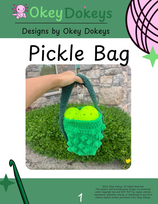 Crochet Pickle Bag Pattern Only
