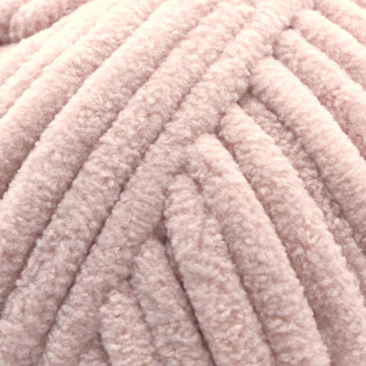 best yarn for crochet and doing jumbo projects this is a pink velvet yarn