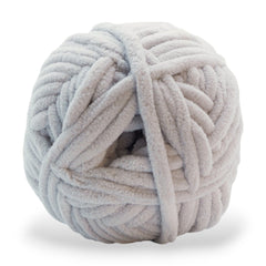 gray jumbo velvet chenille yarn with a super soft posh texture