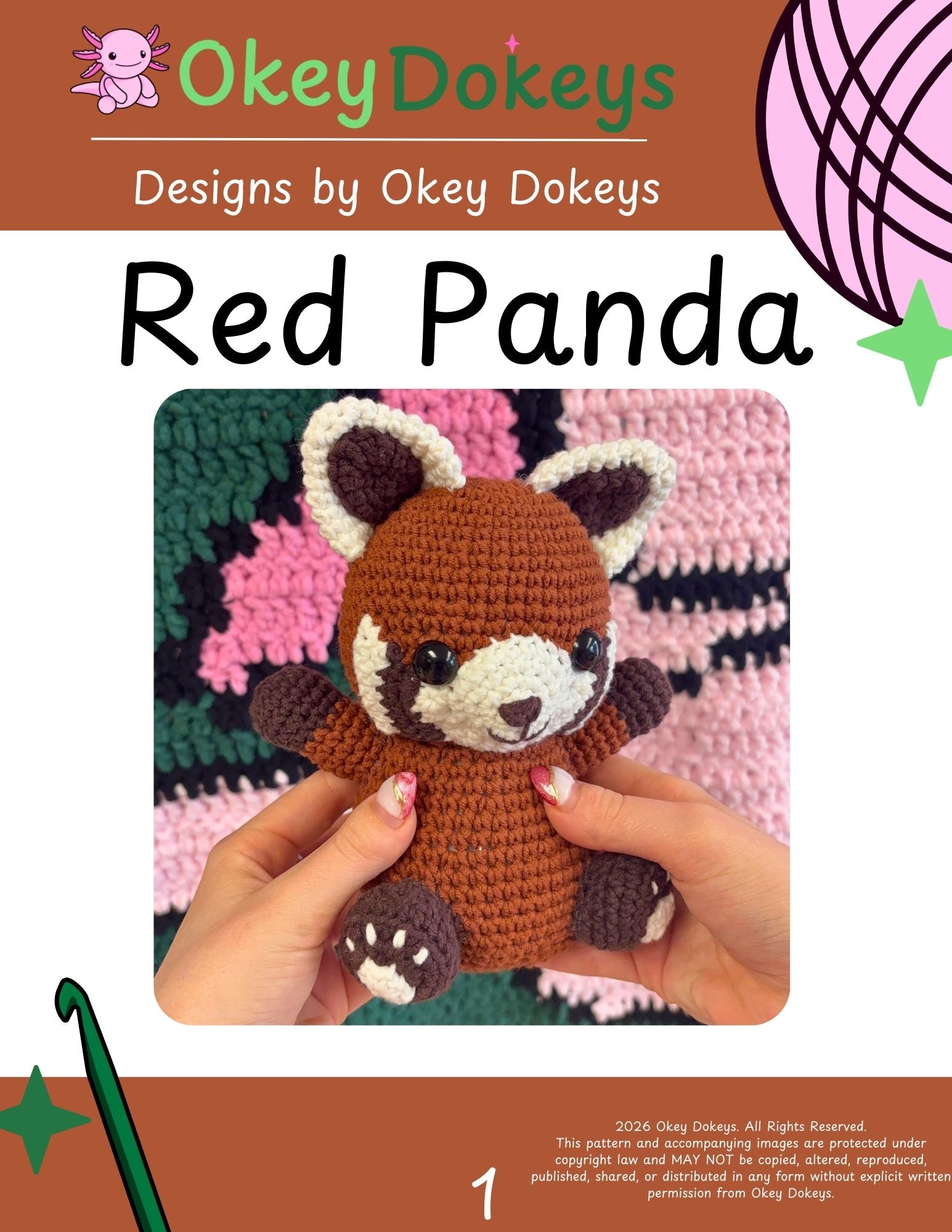 Crochet Red Panda Pattern