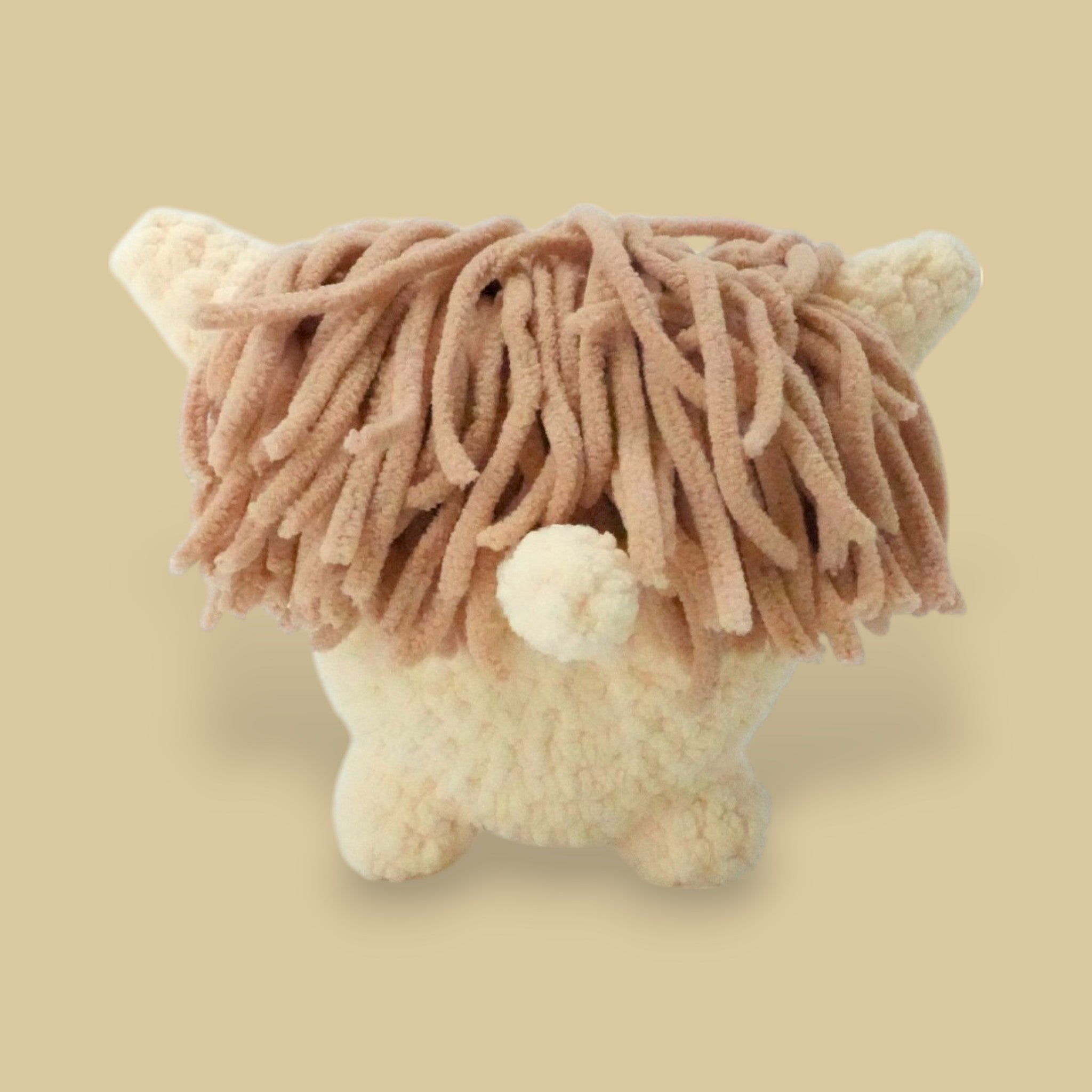 Highland cow crochet kit gift for crafters made from soft chenille yarn perfect gift for beginners and easy crochet