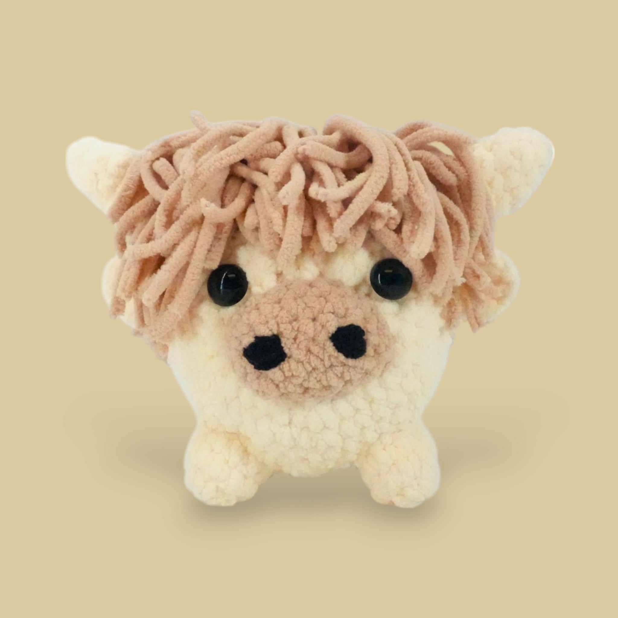 rita the highland cow crochet kit easy beginner crochet kit soft plushie amigurumi