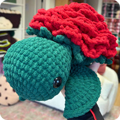 Crochet Rose Turtle Pattern Only