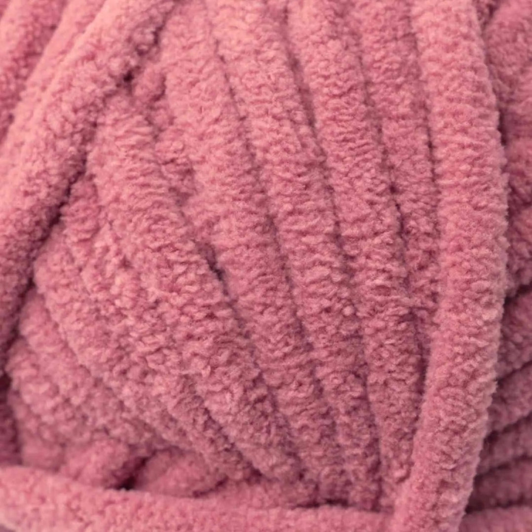 Close-up of a pink textured fabric ball