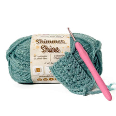 Metallic Shimmer Ribbon Yarn – Lightweight Tube Tape Yarn for Crochet Bags, Accessories & Decorative Projects (100g)