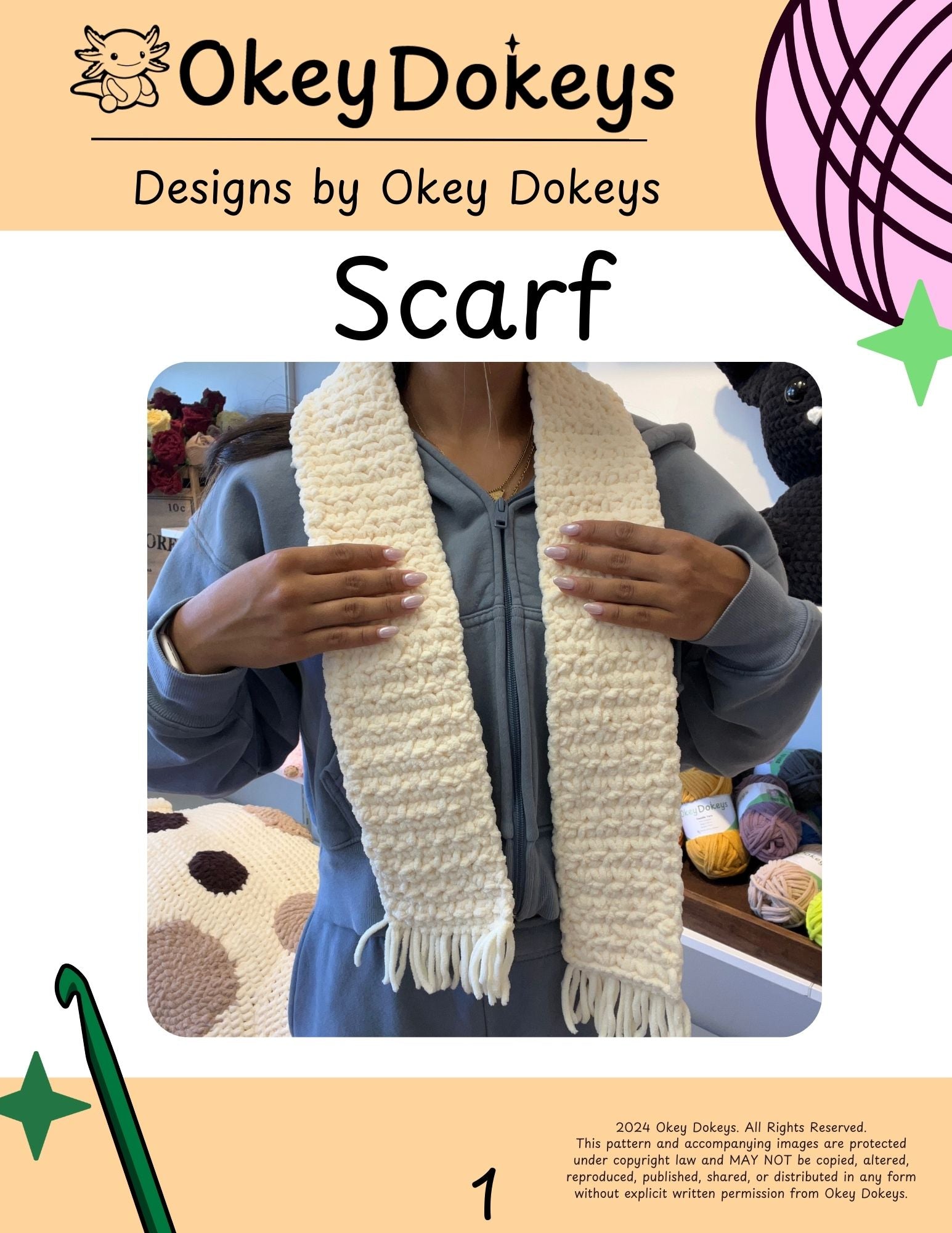 Crochet Beginner Scarf Pattern