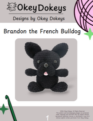 French Bulldog Crochet Pattern Only