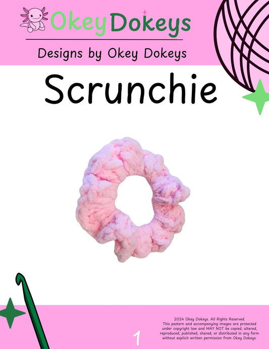 Crochet Scrunchie Pattern Only