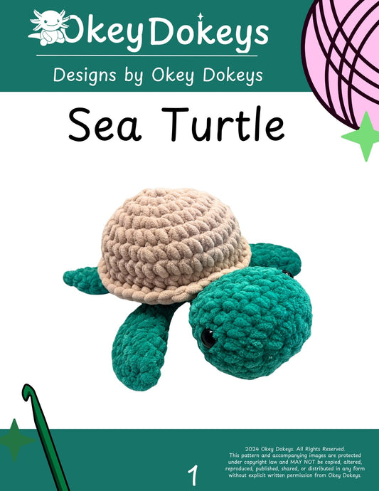Crochet Sea Turtle Pattern Only