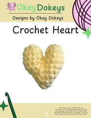 Small Crochet Heart Pattern Only