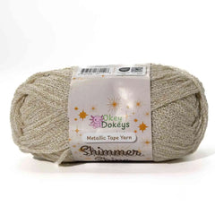 Metallic Shimmer Ribbon Yarn – Lightweight Tube Tape Yarn for Crochet Bags, Accessories & Decorative Projects (100g)
