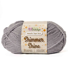 Metallic Shimmer Ribbon Yarn – Lightweight Tube Tape Yarn for Crochet Bags, Accessories & Decorative Projects (100g)
