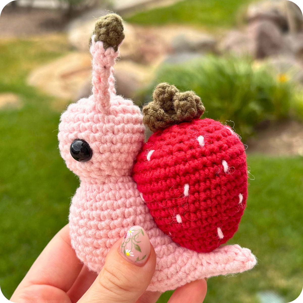 Crochet Strawberry Snail Pattern