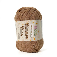 Metallic Shimmer Ribbon Yarn – Lightweight Tube Tape Yarn for Crochet Bags, Accessories & Decorative Projects (100g)