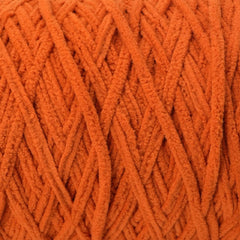 Tangerine Tango Orange Crochet Chenille Yarn