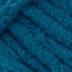 Close-up of blue textured yarn