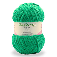 jumbo posh chenille yarn 300g touch some grass green 