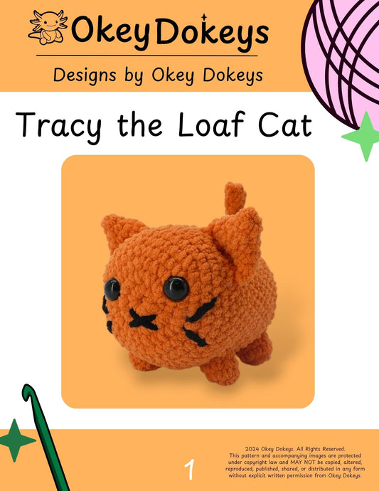 Loaf Cat Crochet Pattern Only