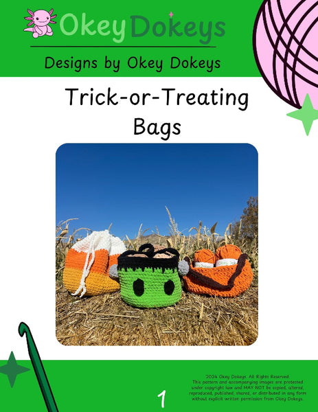 Crochet Trick-or-Treating Bags Pattern – Okey Dokeys