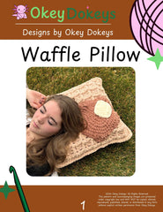 Crochet Waffle Pillow Pattern Only