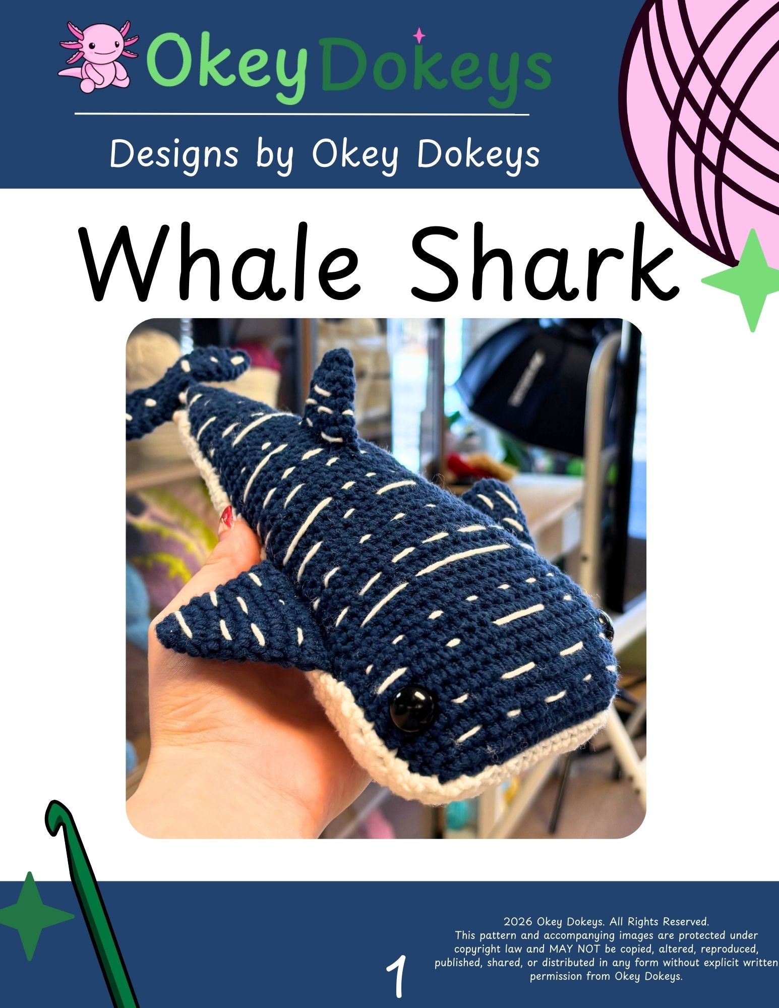 Crochet Whale Shark Pattern