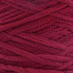 Close-up of a ball of red yarn