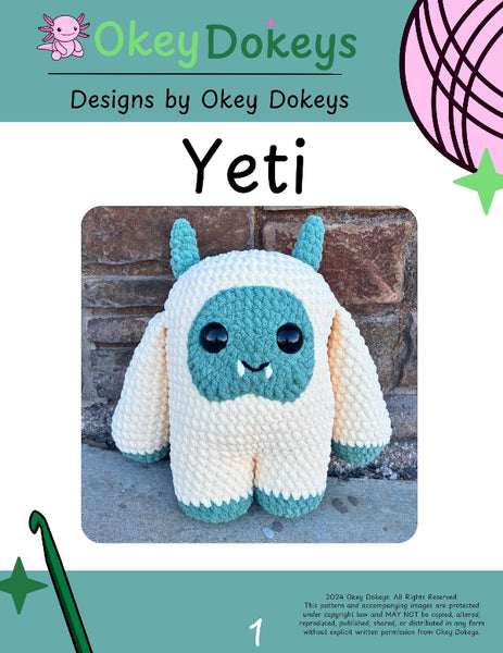 Crochet Yeti Pattern – Okey Dokeys