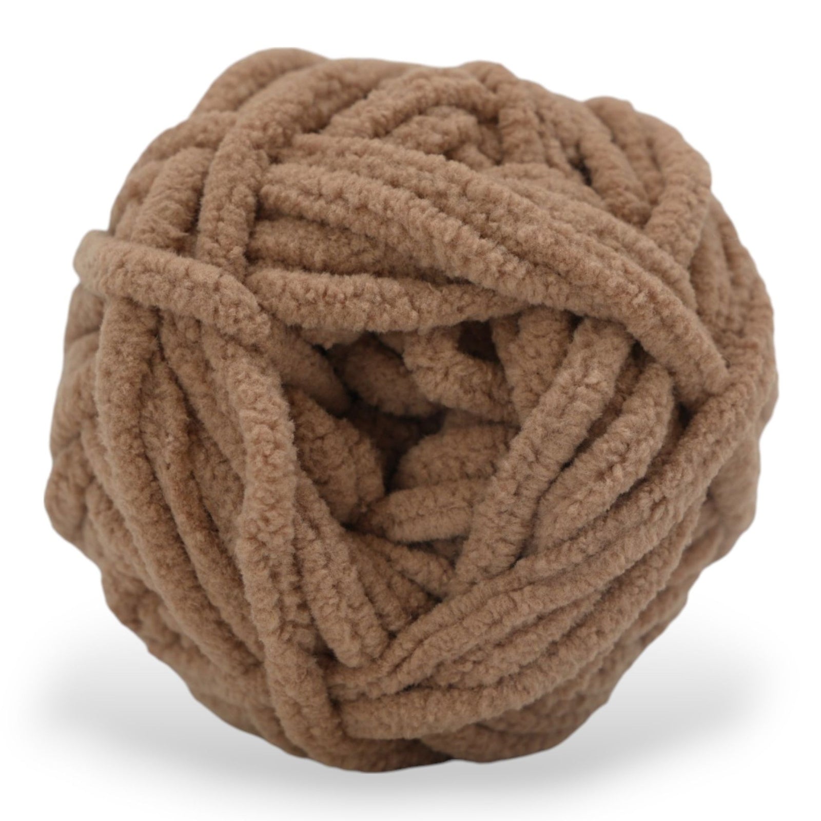 chunky beginner crochet brown yarn super bulky yarn (6) 