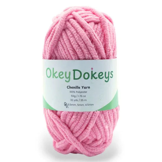 Chenille Yarn - #6 Super Bulky - 50g Skeins