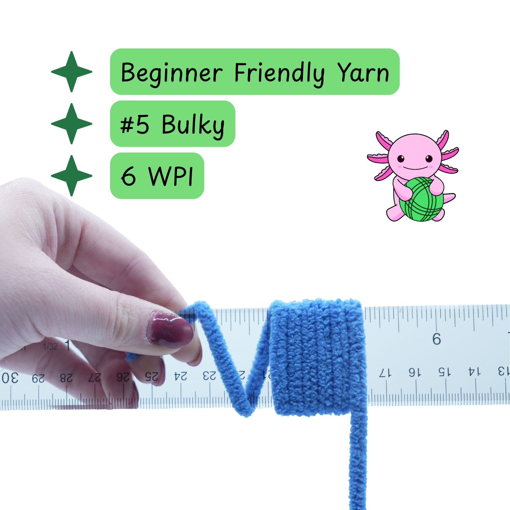 Chenille Yarn -  #5 Bulky Chunky - 100g Skeins