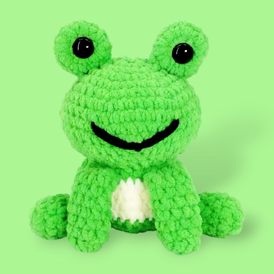 easy step by step crochet frog kit