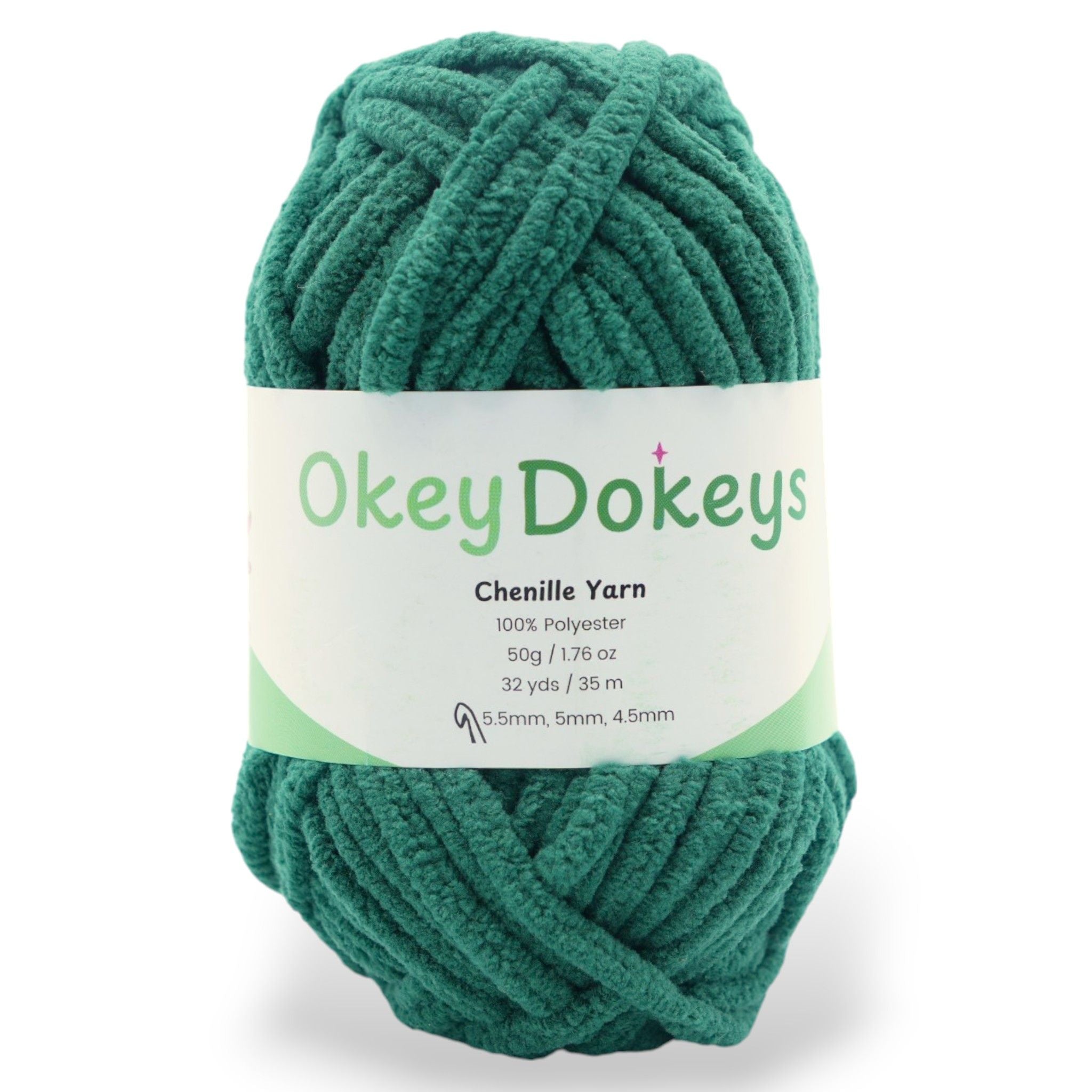 Chenille Yarn - #5 Bulky/Chunky - 50g Skeins
