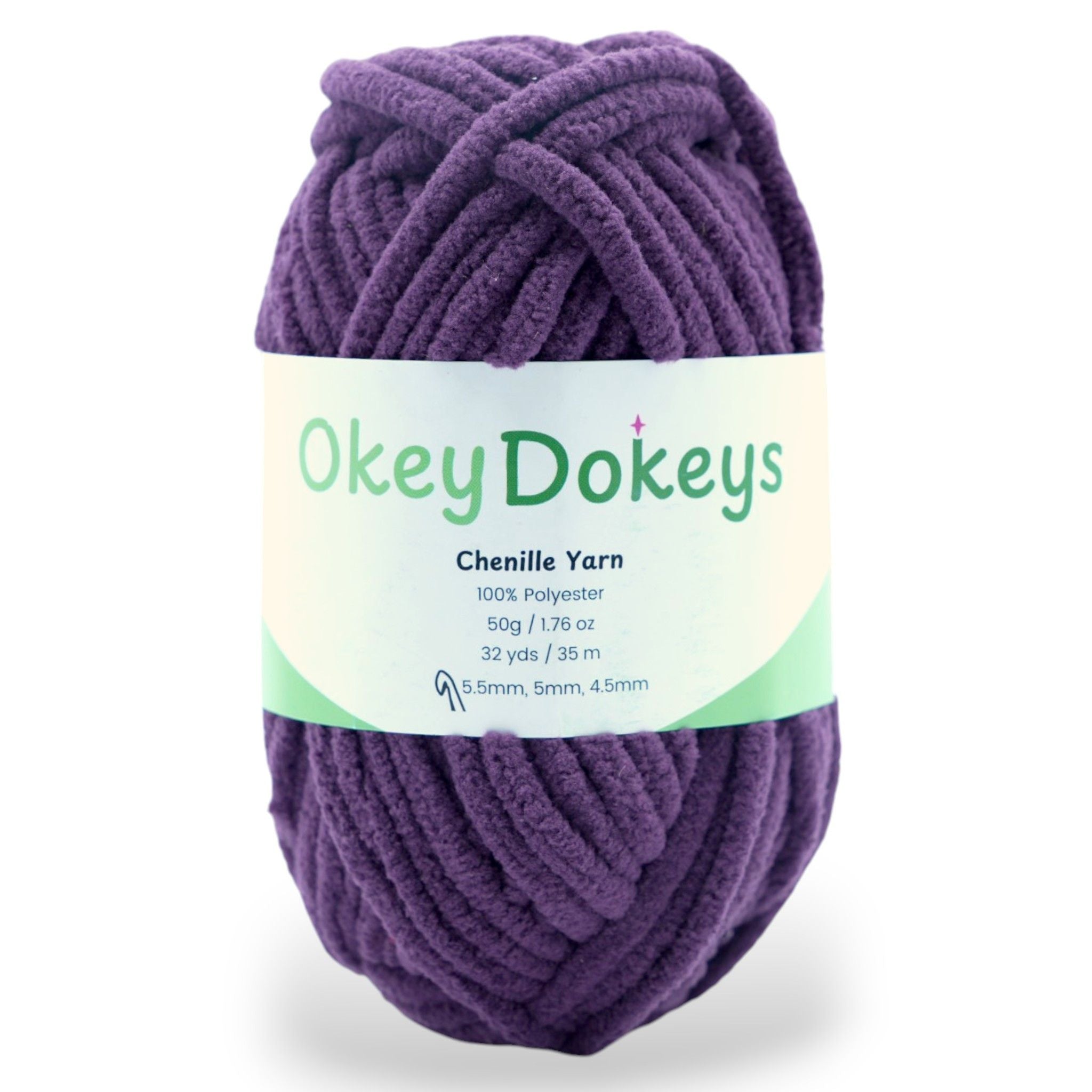 Chenille Yarn - #5 Bulky/Chunky - 50g Skeins