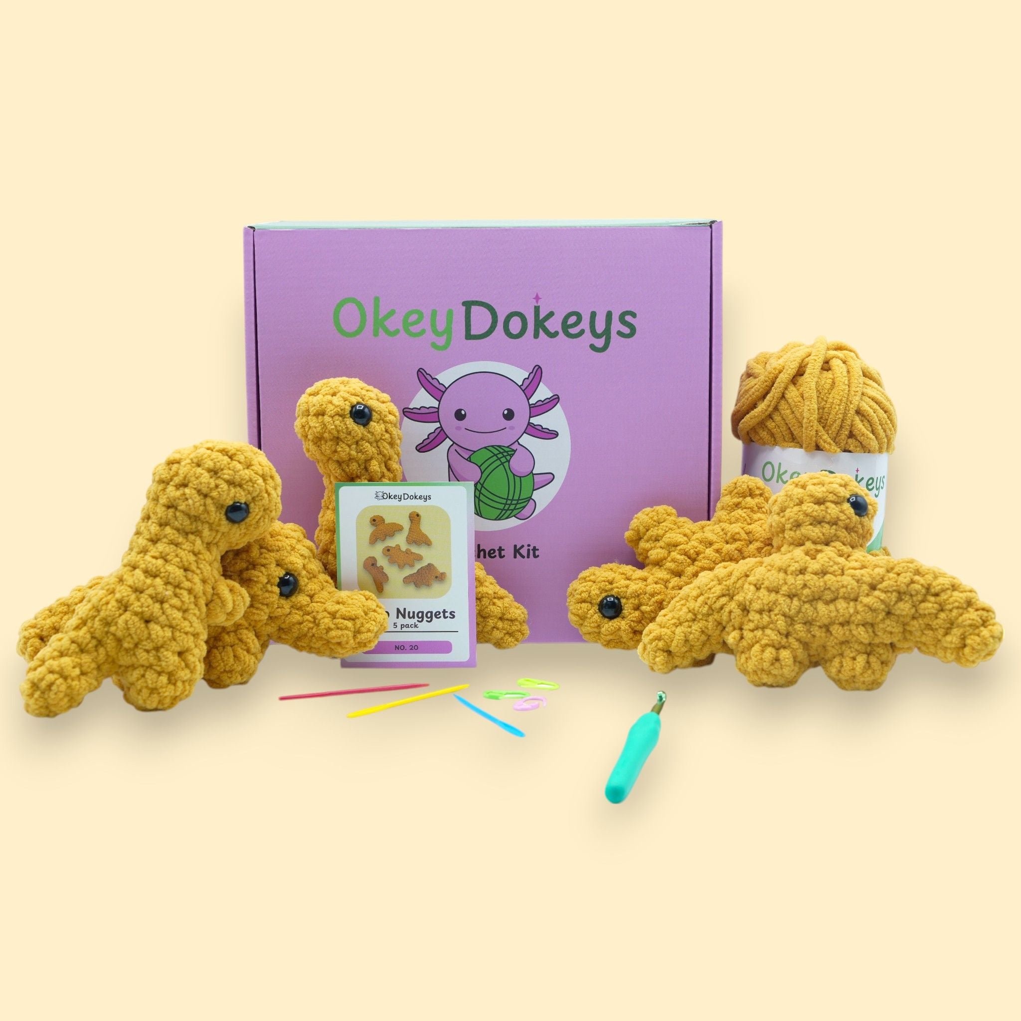 Crochet Dino Nuggets Kit 5 Pack