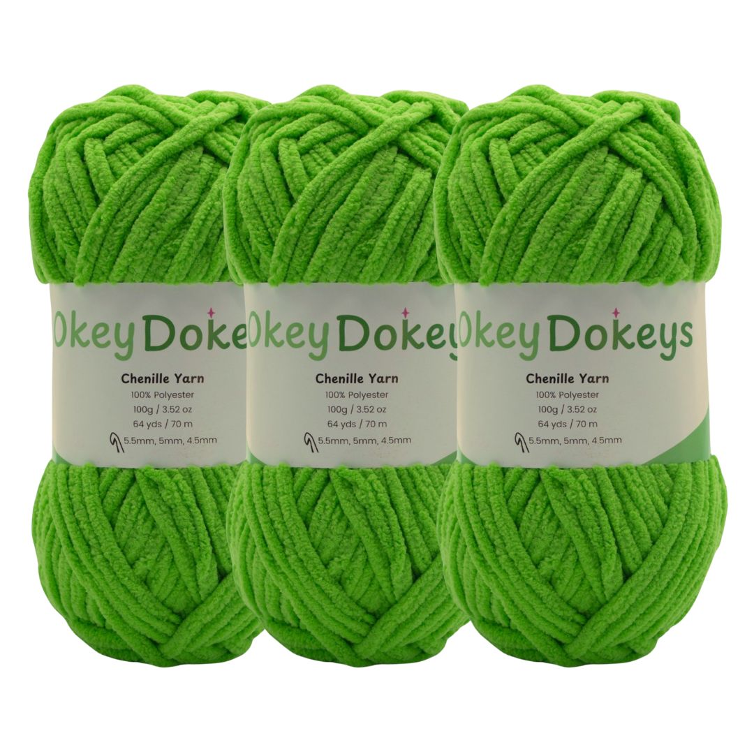 Super Bulky Chenille Yarn – 3-Pack (300g Total)