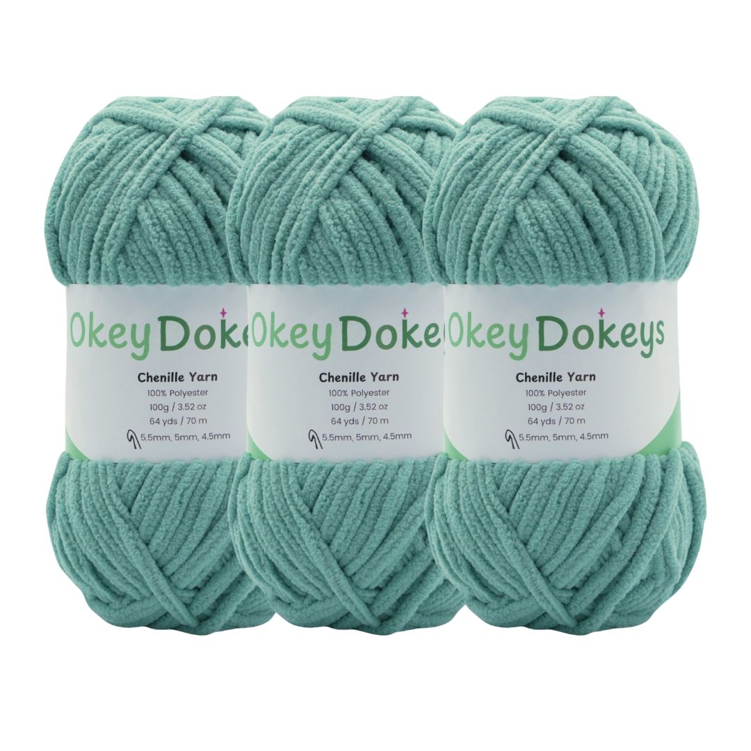 Super Bulky Chenille Yarn – 3-Pack (300g Total)