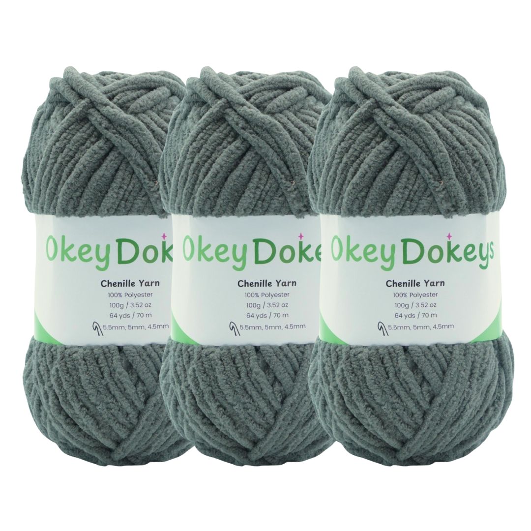 Super Bulky Chenille Yarn – 3-Pack (300g Total)